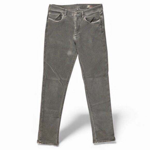 Faherty Pants Mens 32 Gray Stretch Terry 5-Pocket Slate Comfort MBC0020-SLT - Picture 1 of 10